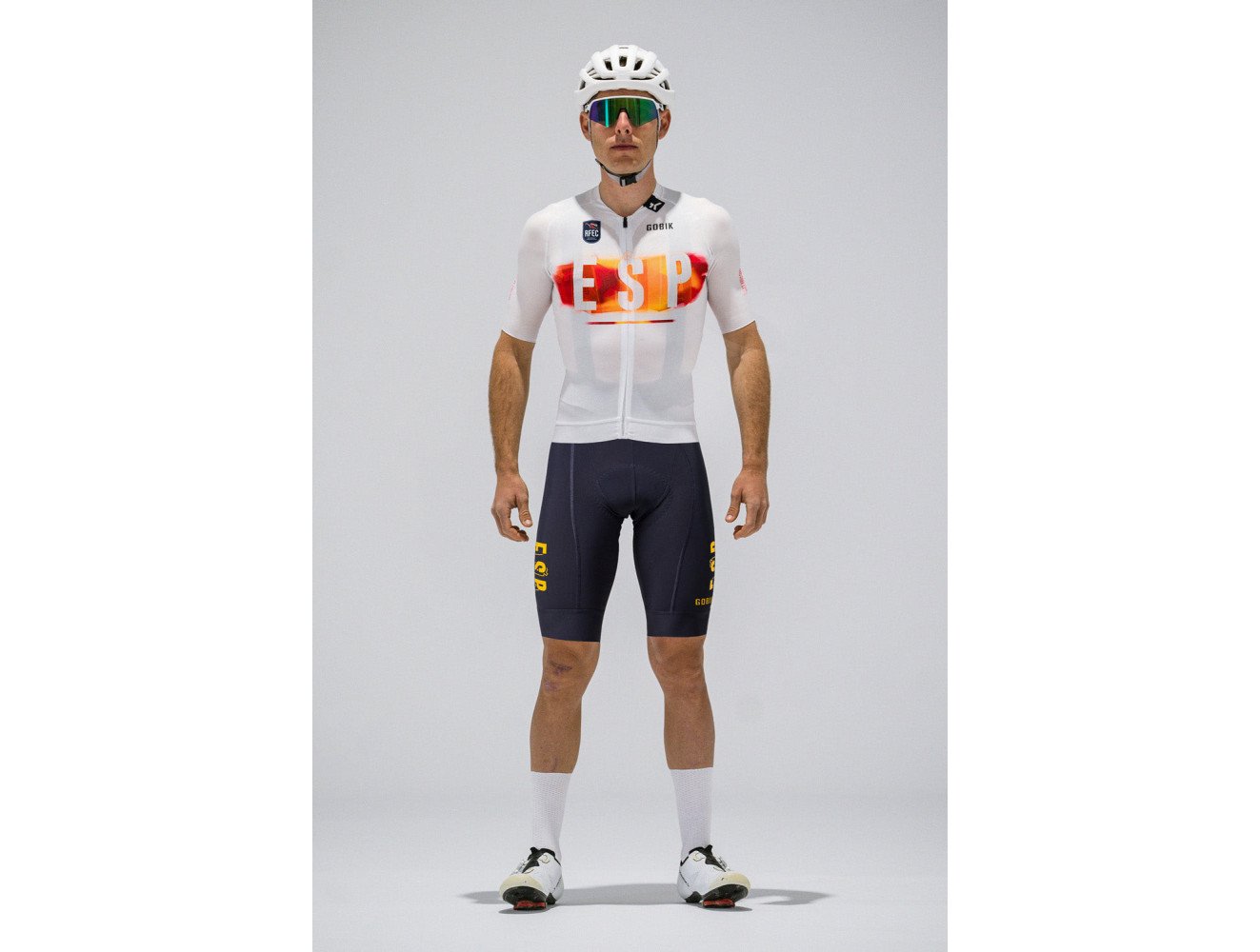 Maillot Manga Corta CX PRO 4.0 Unisex Campeón de España Blanco RFEC