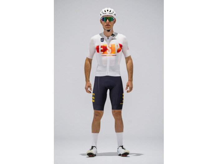 Maillot Manga Corta CX PRO 4.0 Unisex Campeón de España Blanco RFEC
