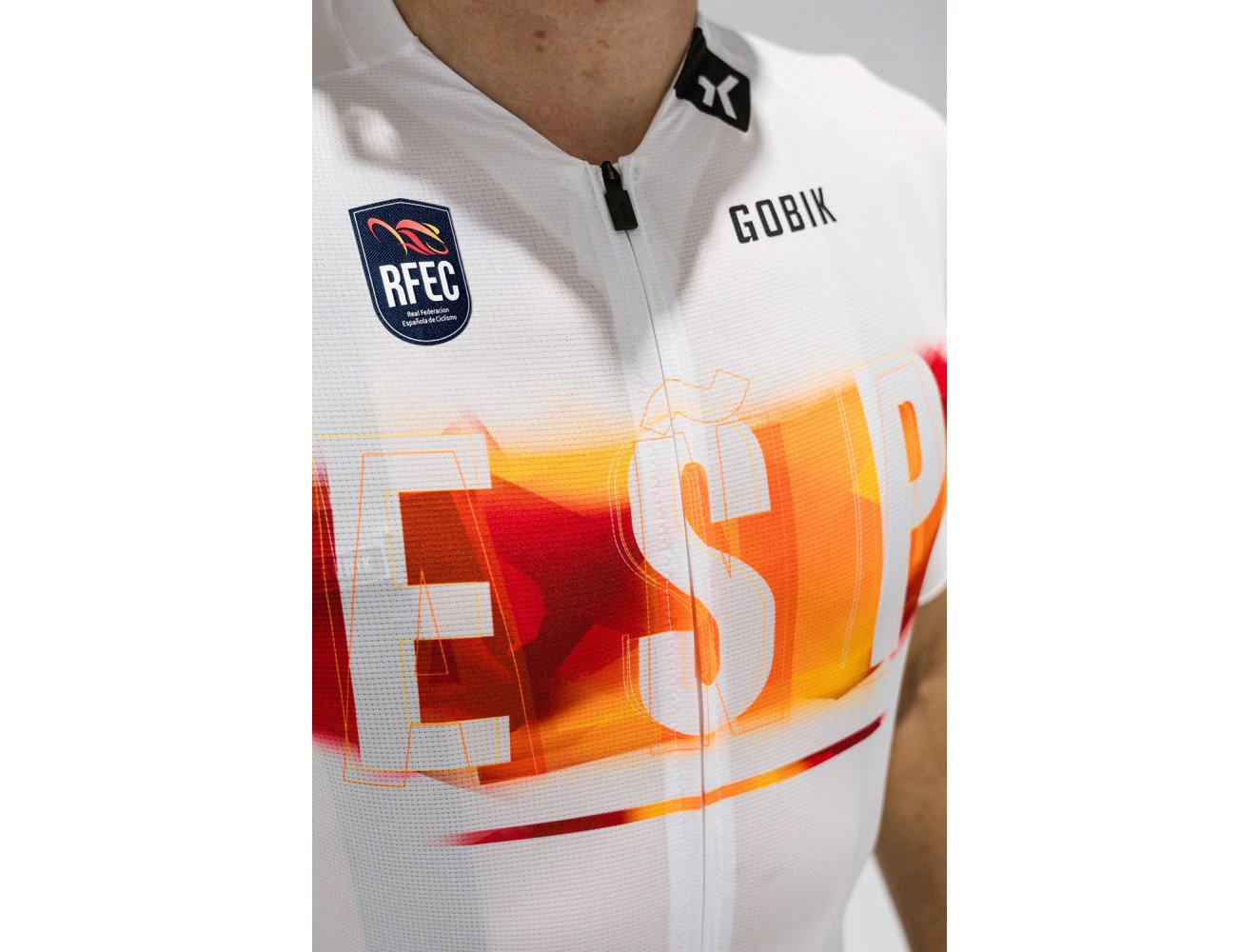 Maillot Manga Corta CX PRO 4.0 Unisex Campeón de España Blanco RFEC