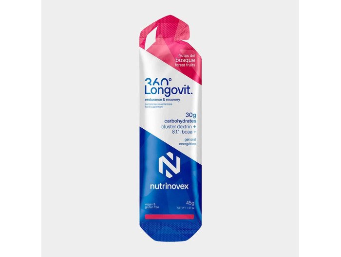 Longovit 360 Gel Frutos del Bosque · 30 g CHO