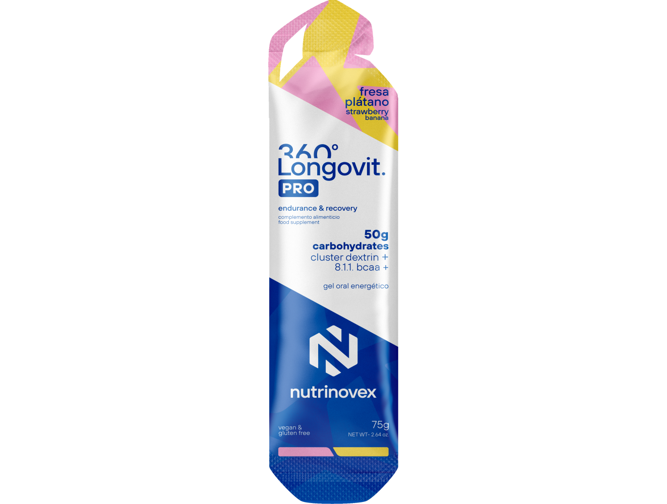 Longovit 360 Gel Fresa Plátano · 50 g CHO
