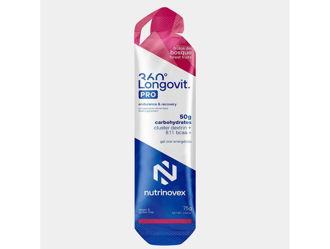Longovit 360 Gel Frutos del Bosque · 50 g CHO