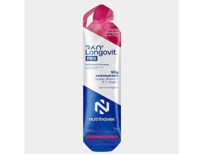 Longovit 360 Gel Frutos del Bosque · 50 g CHO