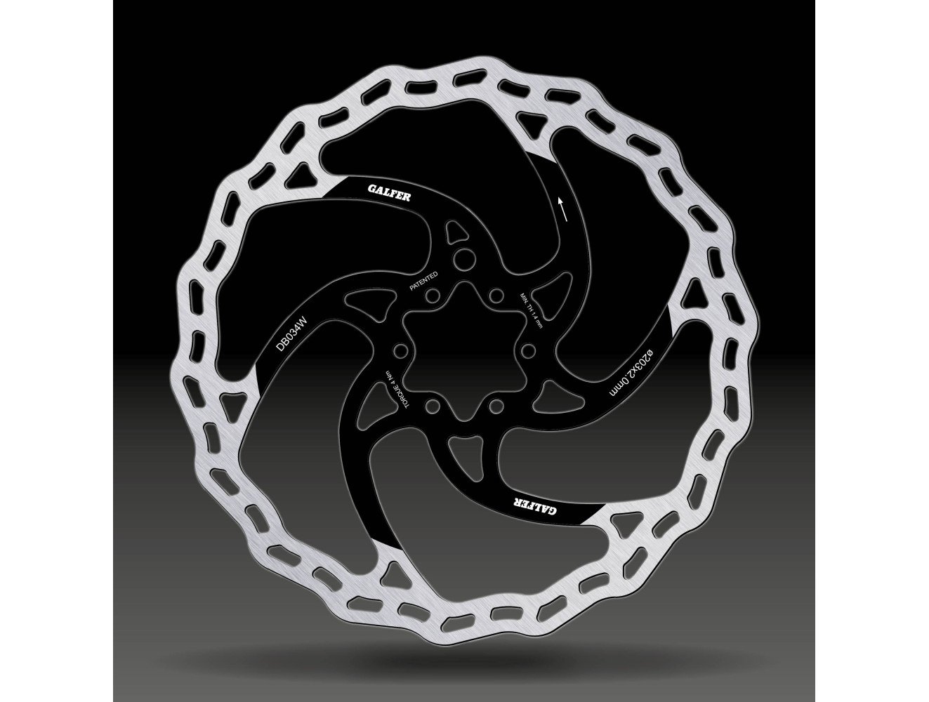 Disco Galfer Disc Wave DB034W 203 mm 2 mm 6 tornillos E-bike