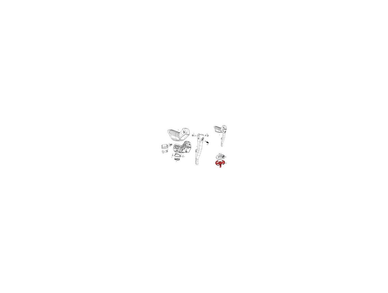 SRAM Rec Kit Soporte Blips Inalambricos (2Uds)