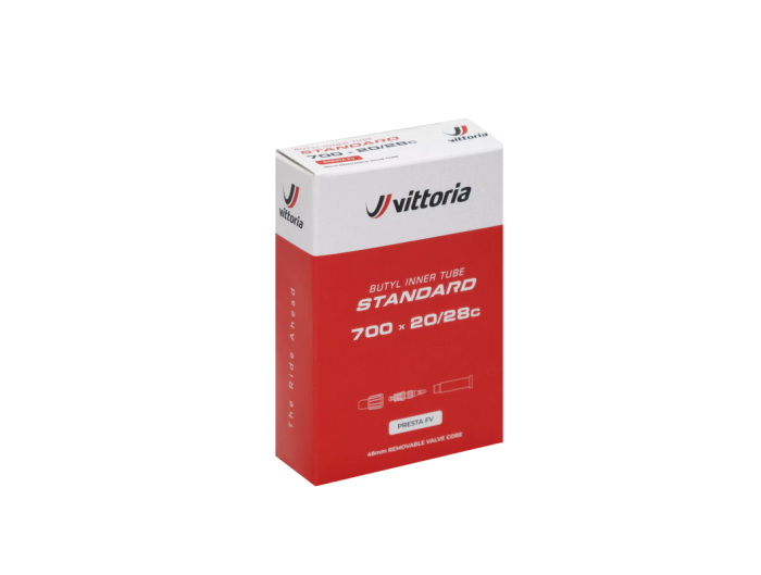 Cámara Vittoria Standard Butyl 700x20/28c Presta 80 mm