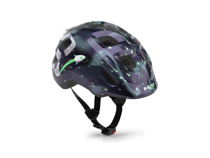Casco MET Hooray espacio brillo en la oscuridad s