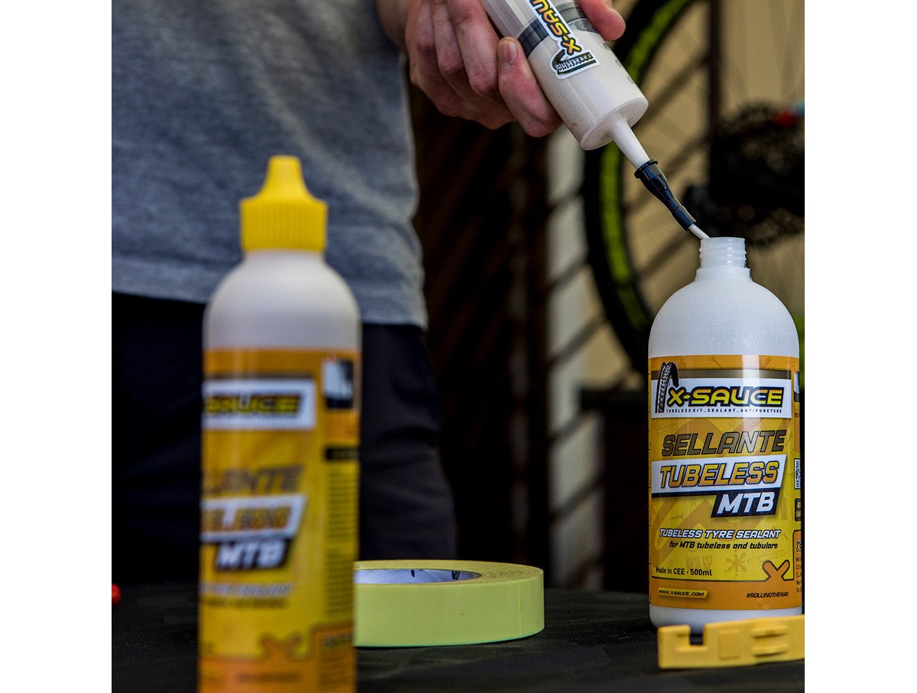 Líquido Sellante Tubeless X-Sauce MTB | Formato Ahorro Taller