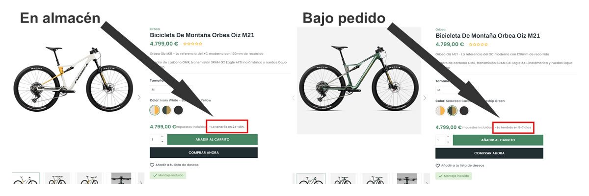 Entrega de pedidos en SexiBikes